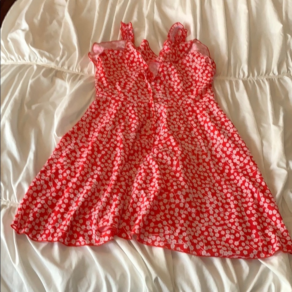 Red summer dress